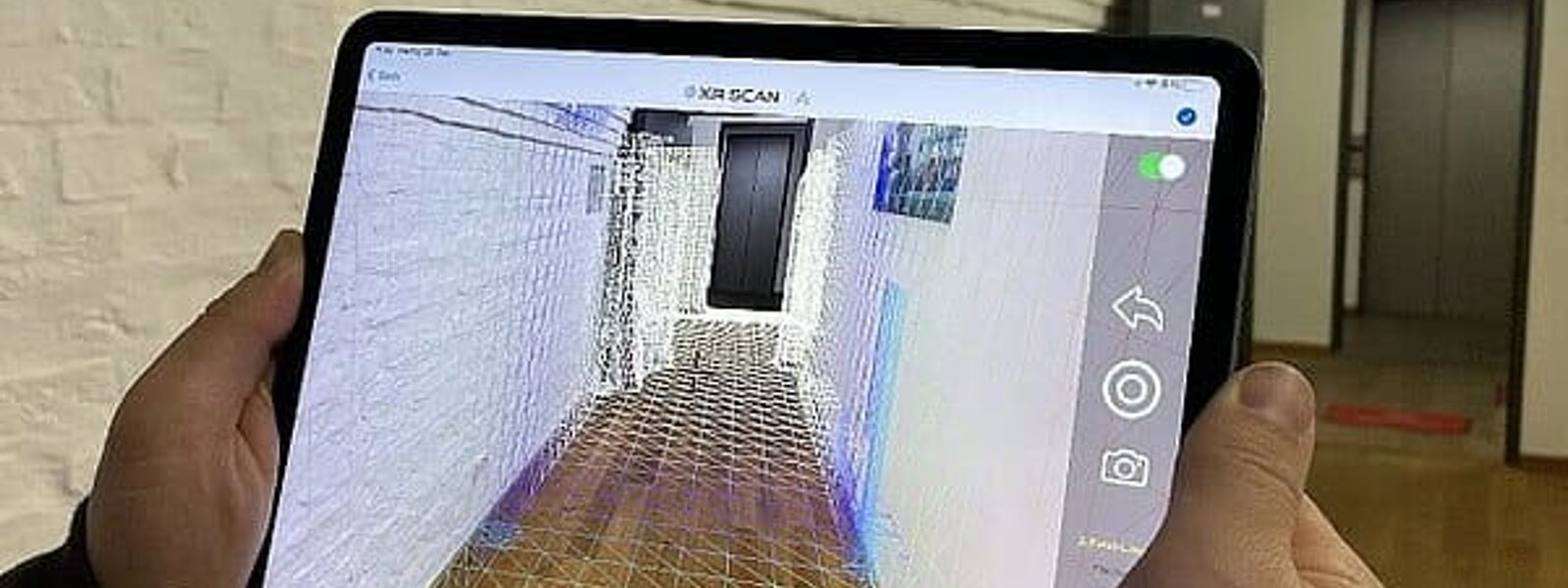 Medición de pasillos con el escáner Lidar de XR Scan 
