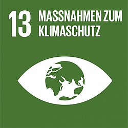 Logo Ziel 13: Maßnahmen zum Klimaschutz