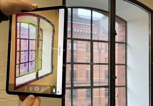 3D scan of a window with LiDAR
