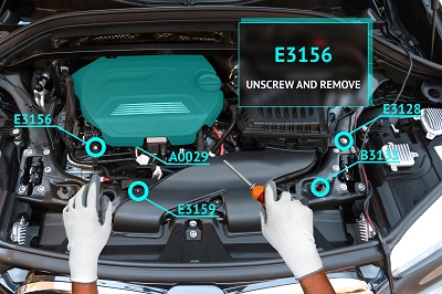 Engine with digital content, augmented reality for easier assembly, maintenance