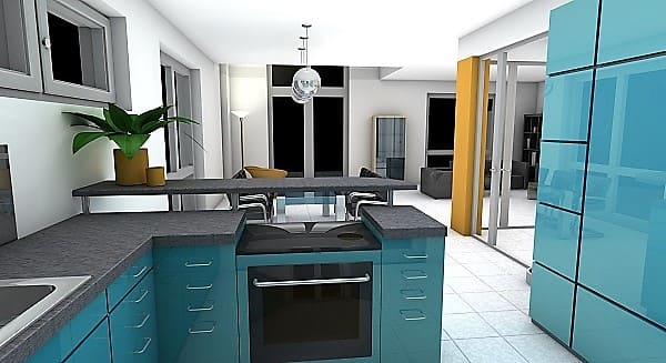 3D-Visualisierungen: Beispiel Küche 