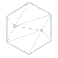 Spacific Logo dreidimensional: rotierendes Sechseck